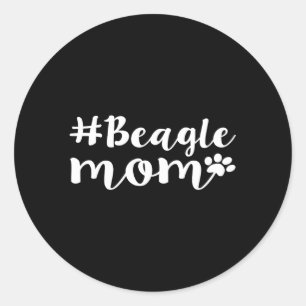 Beagle Moeder Beagle Moeder Beagle Moeder Ronde Sticker