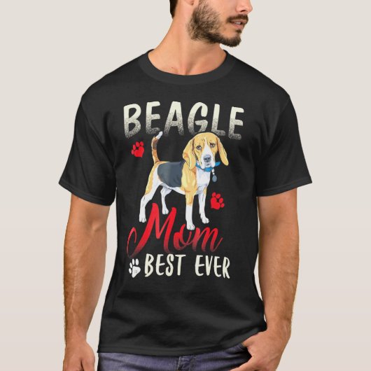 Beagle moeder beste ooit t-shirt (Voorkant)