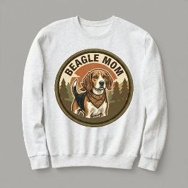 Beagle Moeder Crewneck Beagle Hond Moeder Cadeau V Trui
