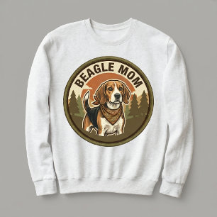 Beagle Moeder Crewneck Beagle Hond Moeder Cadeau V Trui