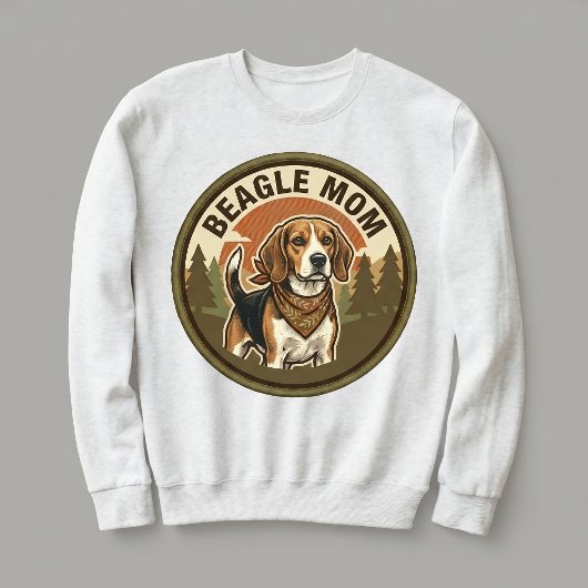 Beagle Moeder Crewneck Beagle Hond Moeder Cadeau V Trui