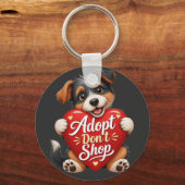 Beagle Moeder Cute Hond Liefhebber Design Sleutelhanger (Voorkant)