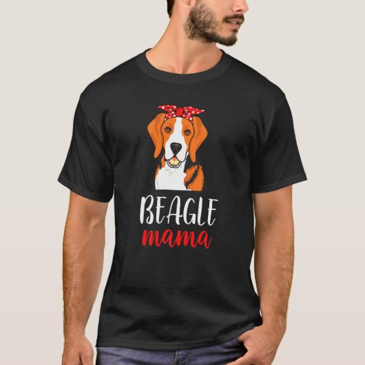 Beagle Moeder Dierenhond T-shirt (Voorkant)