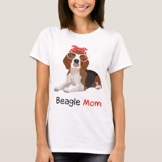 Beagle Moeder Hond Bandana Pet Lover Gift WoBeagle T-shirt