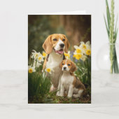 Beagle Moeder Moederdag Liefde Kaart (Voorkant)