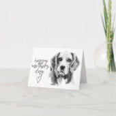 Beagle Moederdag Kaart (Achterkant)