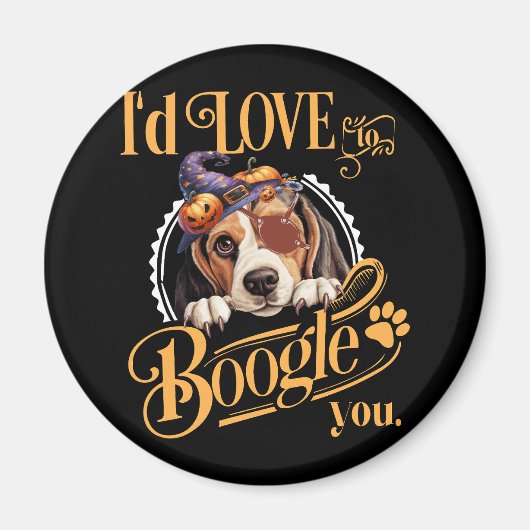 Beagle Mom Halloween Hondenliefhebber Magneet (Voorkant)
