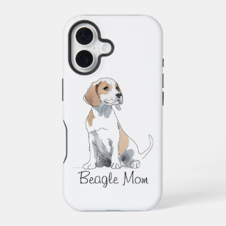 Beagle Mom Premium iPhone 16 Hoesje