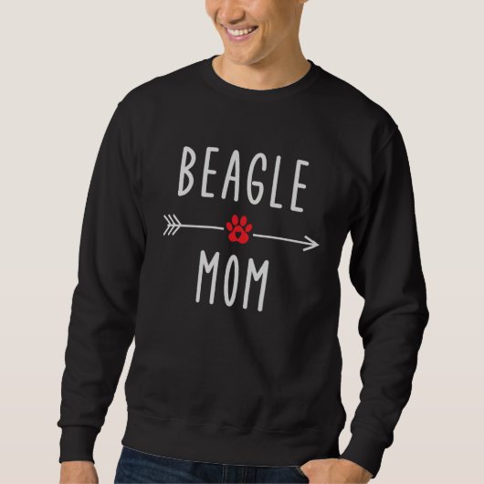Beagle Mom  Womens Beagle Dog   Mom Trui (Voorkant)