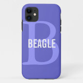 Beagle Monogram Case-Mate iPhone Case (Achterkant)