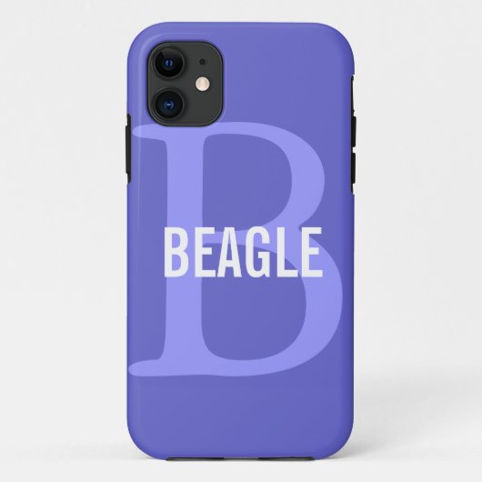 Beagle Monogram Case-Mate iPhone Case (Achterkant)