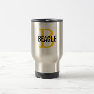 Beagle Monogram Reisbeker