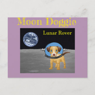 Beagle Moon Dog Lunar Rover door Funnycomb Briefkaart