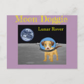 Beagle Moon Dog Lunar Rover door Funnycomb Briefkaart (Voorkant)