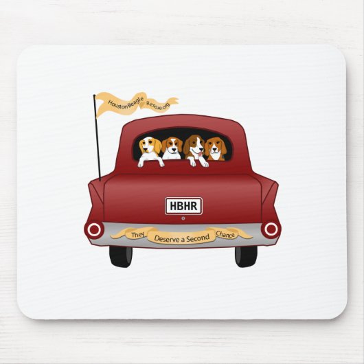 Beagle Mousepad Muismat (Voorkant)