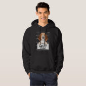 Beagle Mugshot Schuldige Hond Hoodie (Voorkant volledig)