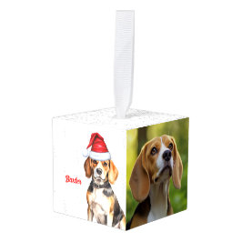 Beagle Name Two Photo Kerstvakantie Decoratie