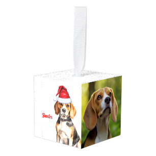 Beagle Name Two Photo Kerstvakantie Decoratie