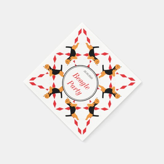 Beagle Napkins Servet (Hoek)