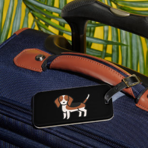 Beagle New Cartoon Bagagelabel