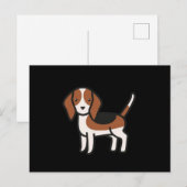 Beagle New Cartoon Briefkaart (Voorkant / Achterkant)
