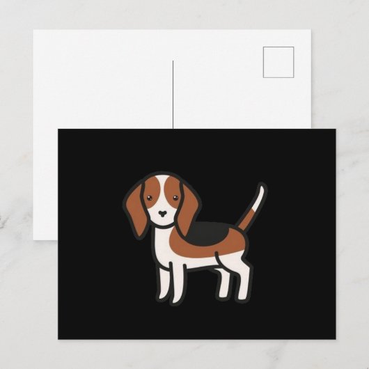 Beagle New Cartoon Briefkaart (Voorkant / Achterkant)