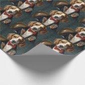 Beagle Nieuwjaar Cadeaupapier (Hoek)