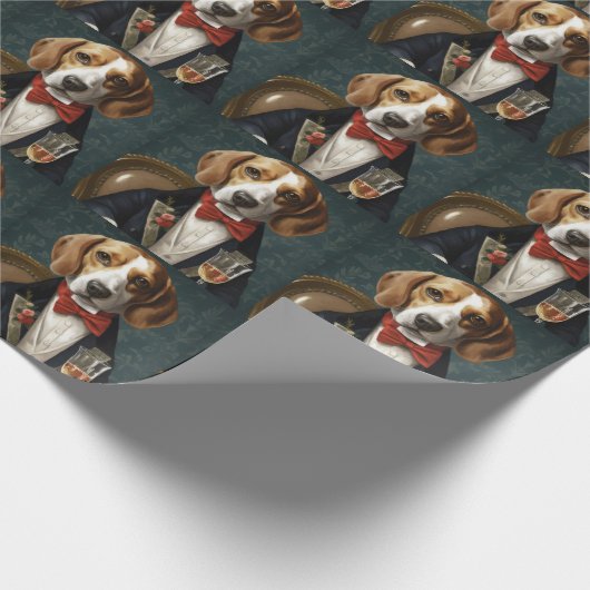 Beagle Nieuwjaar Cadeaupapier (Hoek)