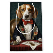 Beagle Nieuwjaar Medium Cadeauzakje (Voorkant)