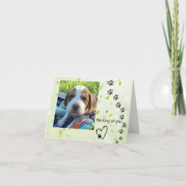 Beagle notitiekaart (leeg binnen)