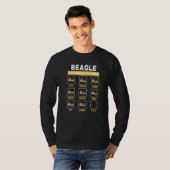 Beagle Obedience Training Dog Guide to Trainer Fun T-shirt (Voorkant volledig)