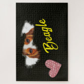 Beagle Ogen Effen Kleur 1000 stukken Legpuzzel (Verticaal)