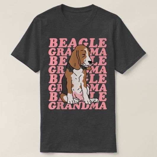 Beagle Oma  Hondenbezitter Beagle  T-shirt (Design voorkant)