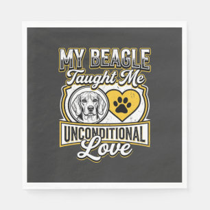 Beagle Onvoorwaardelijke Liefde Hondeneigenaar Servet