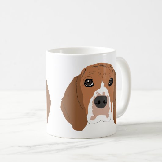 Beagle op Mok (Voorkant rechts)