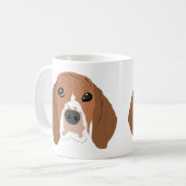 Beagle op Mok (Voorkant links)