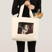 Beagle op zondag grote tote bag (Voorkant (product))
