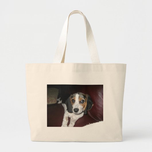 Beagle op zondag grote tote bag (Voorkant)