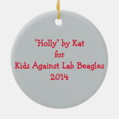 Beagle Ornament (Achterkant)