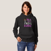 Beagle Outfits Voor Beagle Hoodie (Voorkant volledig)