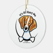 Beagle over me IAAM Keramisch Ornament (Links)
