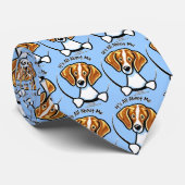 Beagle over me IAAM Stropdas (Opgerold)