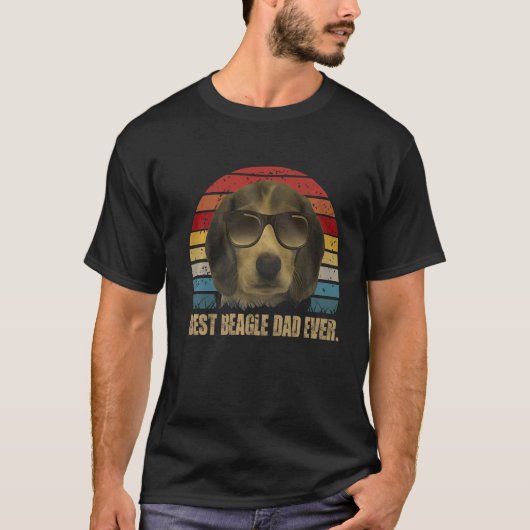 Beagle Pap Gift Best Beagle Pap Ooit Funny T-shirt (Voorkant)