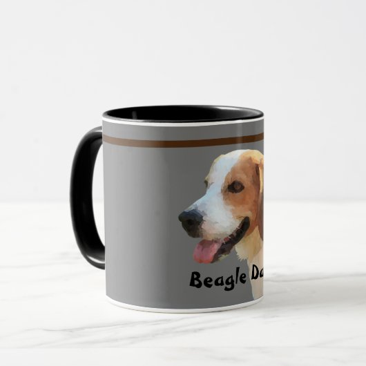 "Beagle Pap" Mok (Voorkant links)