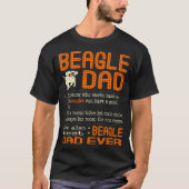 Beagle papa als normale vader veel koeler t-shirt (Voorkant)