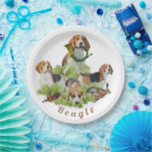 Beagle Papieren Bordje (Feest)