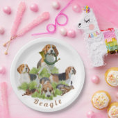 Beagle Papieren Bordje (Feest)