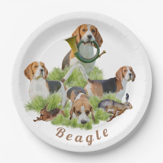 Beagle Papieren Bordje (Voorkant)