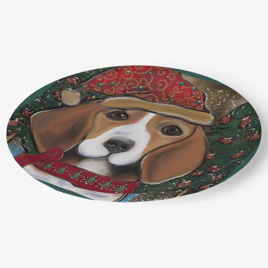 Beagle Papieren Bordje (Gekanteld)
