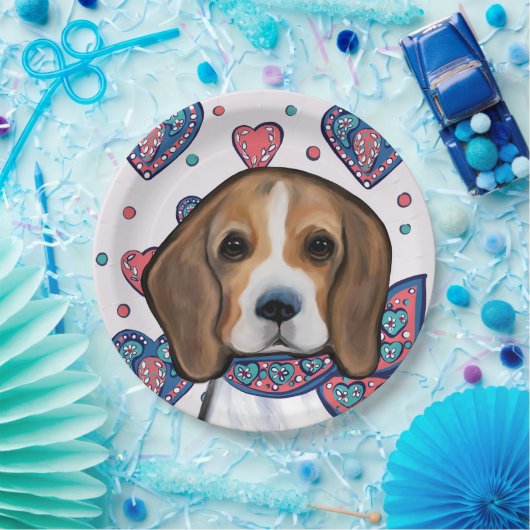 Beagle Papieren Bordje (Feest)